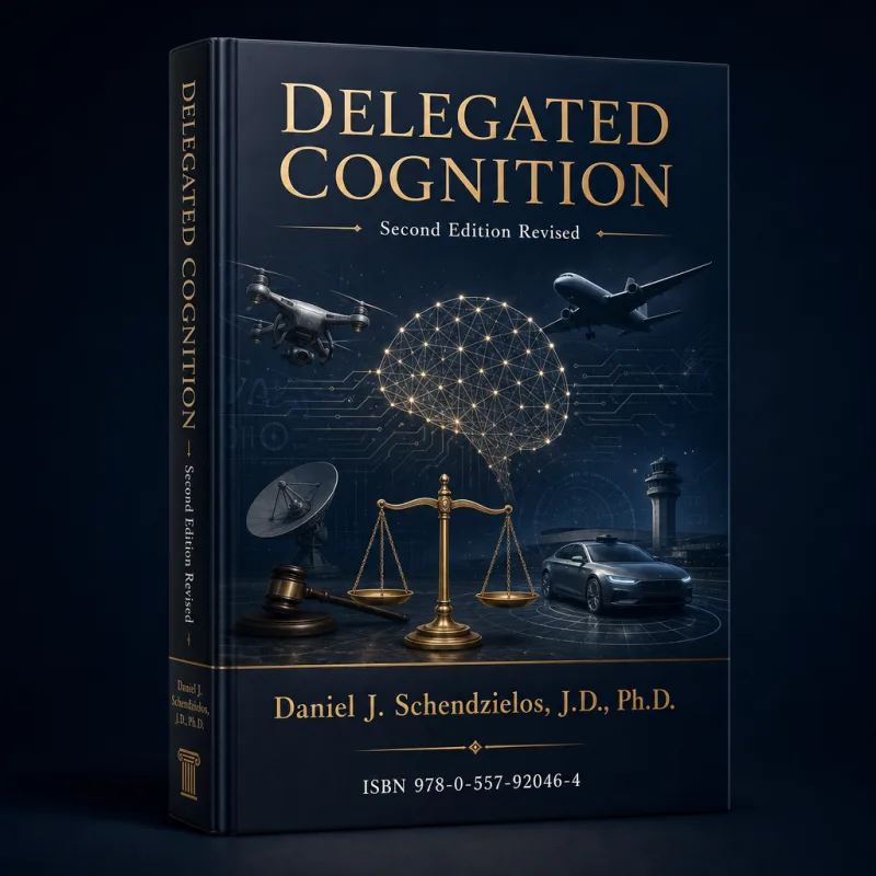 Book cover of Delegated Cognition — Second Edition Revised by Daniel J. Schendzielos, J.D., Ph.D. ISBN 978-0-557-92046-4
